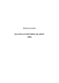 Bagatelle for String Quartet (Full Score)
